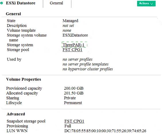 HPE0-S58 dumps exhibit