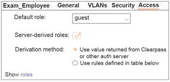 HPE6-A42 dumps exhibit