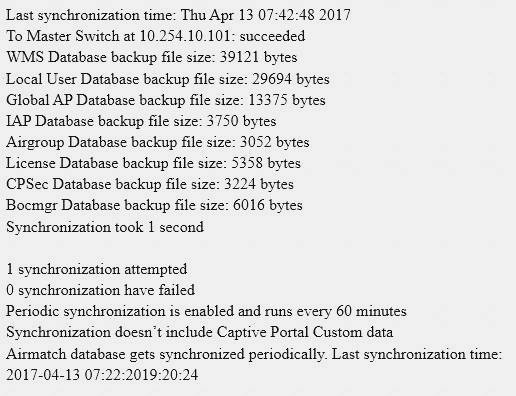 HPE6-A44 dumps exhibit