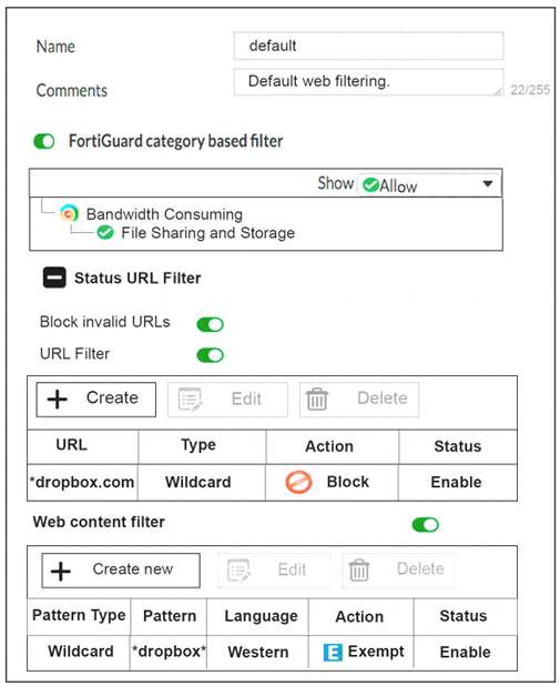 NSE7_EFW-6.4 dumps exhibit